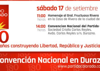 Convención Nacional en el departamento de Durazno.