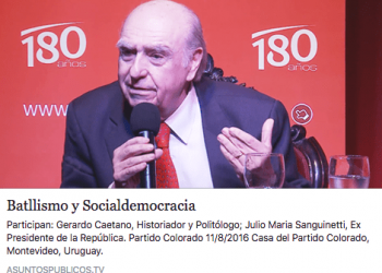 Coloquio completo entre Julio María Sanguinetti y Gerardo Caetano.