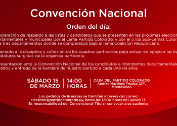 Convención 15 de marzo de 2025