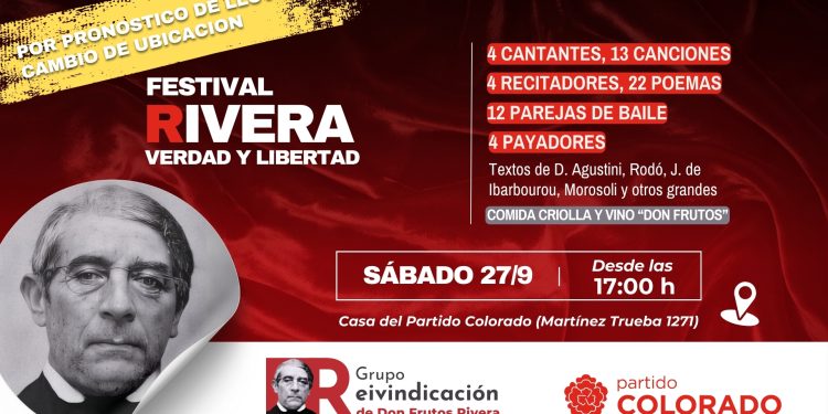 TE INVITAMOS AL FESTIVAL DEL 27 DE SEPTIEMBRE, ANIVERSARIO DE LA BATALLA DE RINCÓN A PARTIR DE LAS 17 HORAS EN LA CASA DEL PARTIDO COLORADO