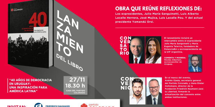 Lanzamiento del libro “40 años de Democracia en Uruguay: una inspiración para América Latina”